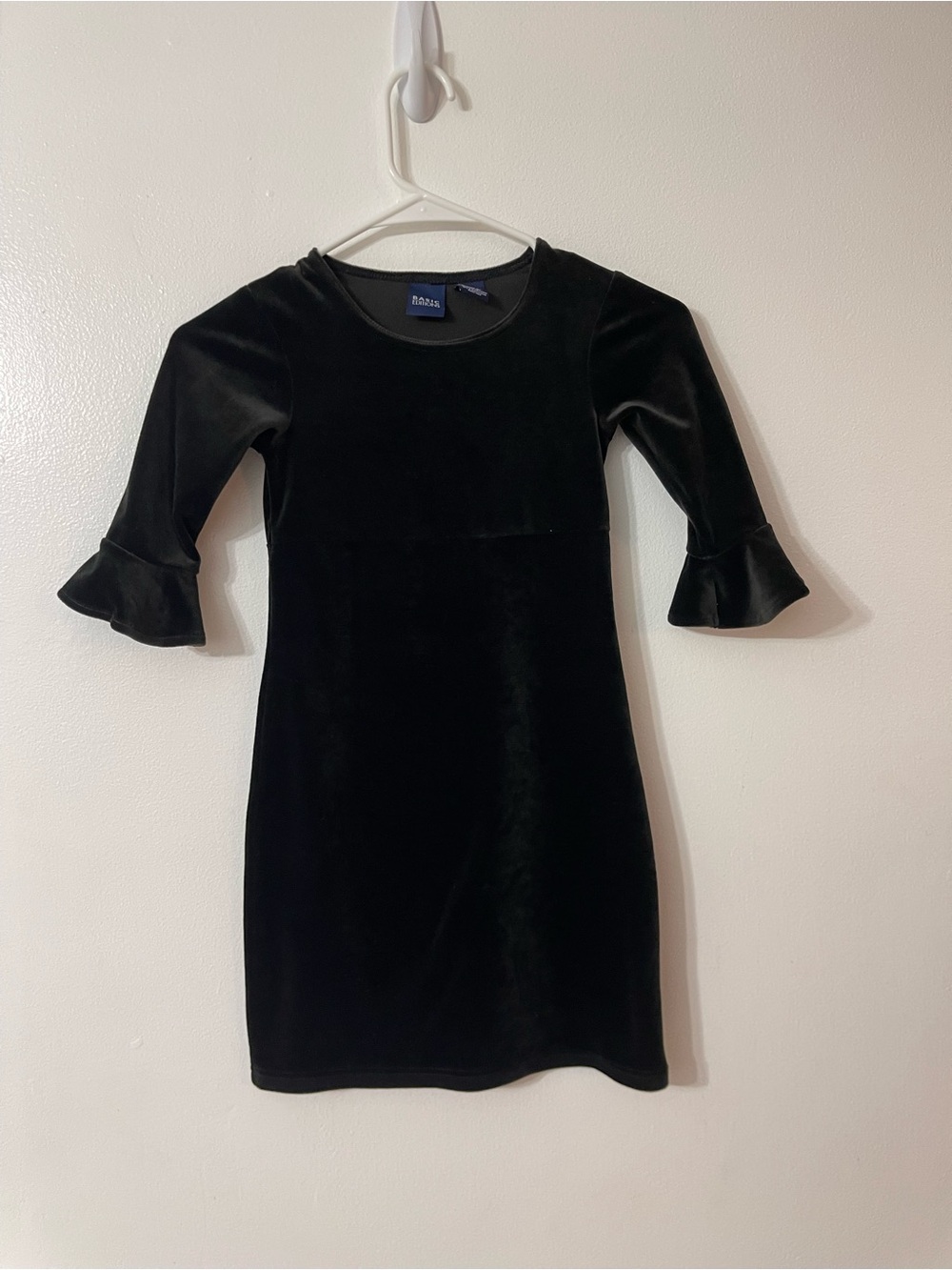 Vintage Basic Editions Black Velvet Dress